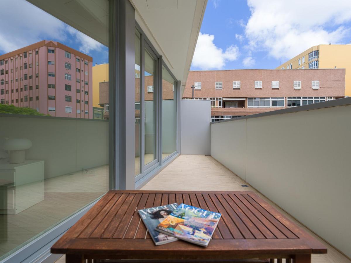 Homeforguest Apartamento Con Terraza Y Parking En Las Canteras Las Palmas de Gran Canaria Luaran gambar
